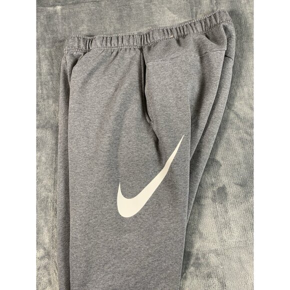 Nike Men's L Dri-Fit Graphic Taper Fitness Pants Gray CU6775-071 - Picture 3 of 8